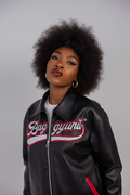 baggy. unit leather jacket