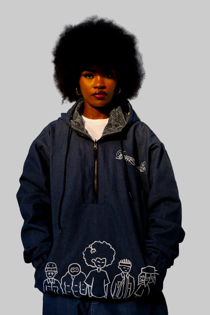 Blue heavy denim 2 piece