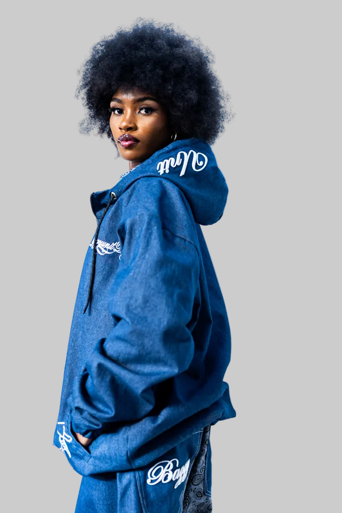 Blue heavy denim 2 piece
