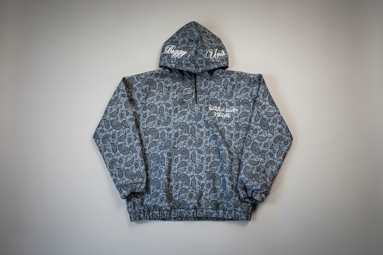 Double sided Denim hoodie