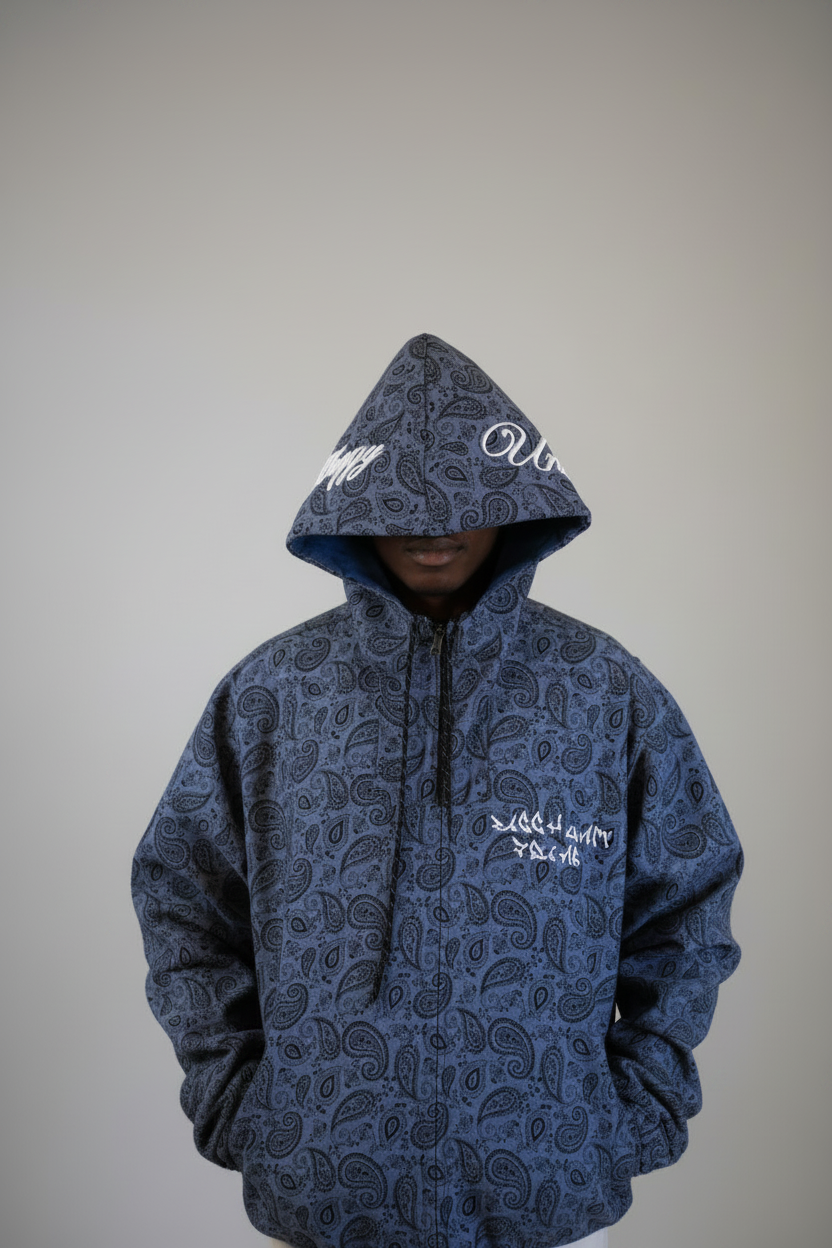 Double sided Denim hoodie