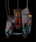 Baggy unit signature jeans[blue/red]